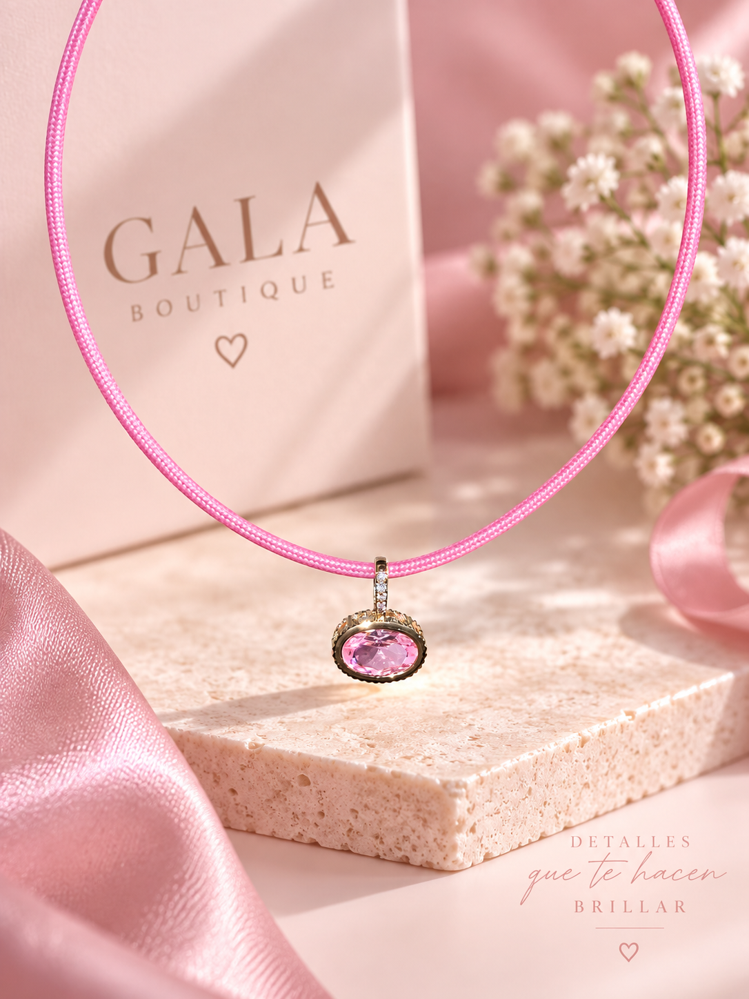 Magnetic Choker Pink